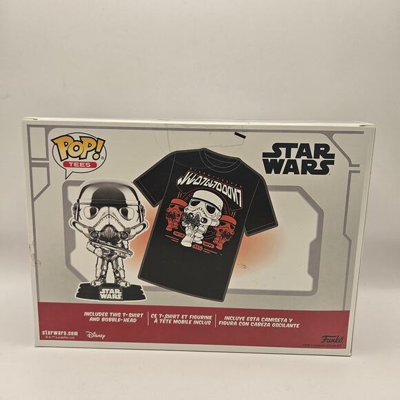 FUNKO POP FIGURE x XL TEE SHIRT COMBO STAR WARS STORMTROOPER SPECIAL EDITION - Picture 2 of 4